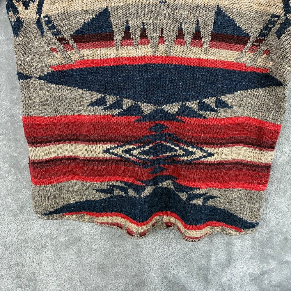 VTG Denim and Supply Sweater Women S Western Tribal Aztec Cowgirl 100% Cotton - Picture 7 of 13